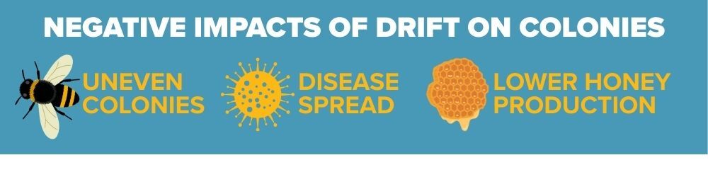 Negative impacts of Bee Drift on Colonies