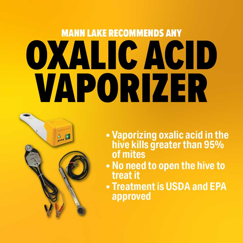 Oxalic Acid Vaporizers, Mann Lake Ltd